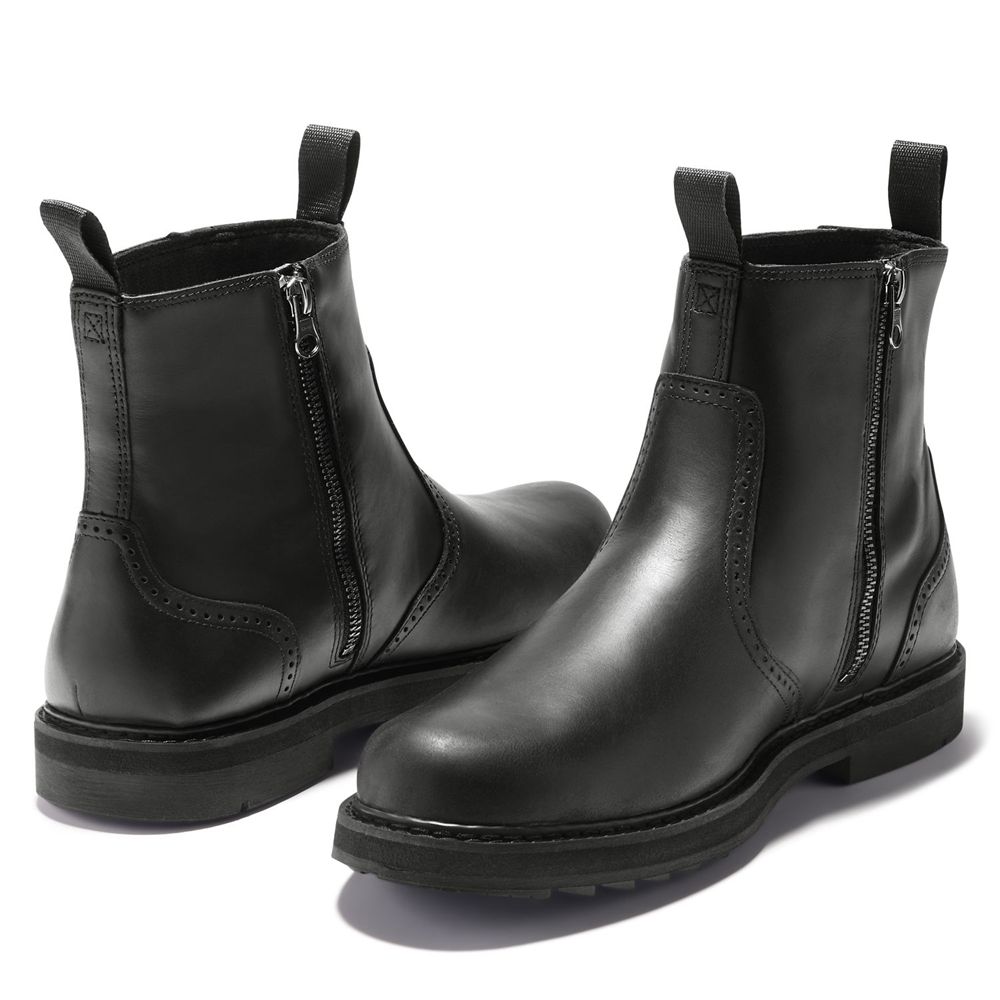 Botas de Seguridad Timberland Argentina Hombre - Squall Canyon Waterproof - Negras - EIYZSQ-546